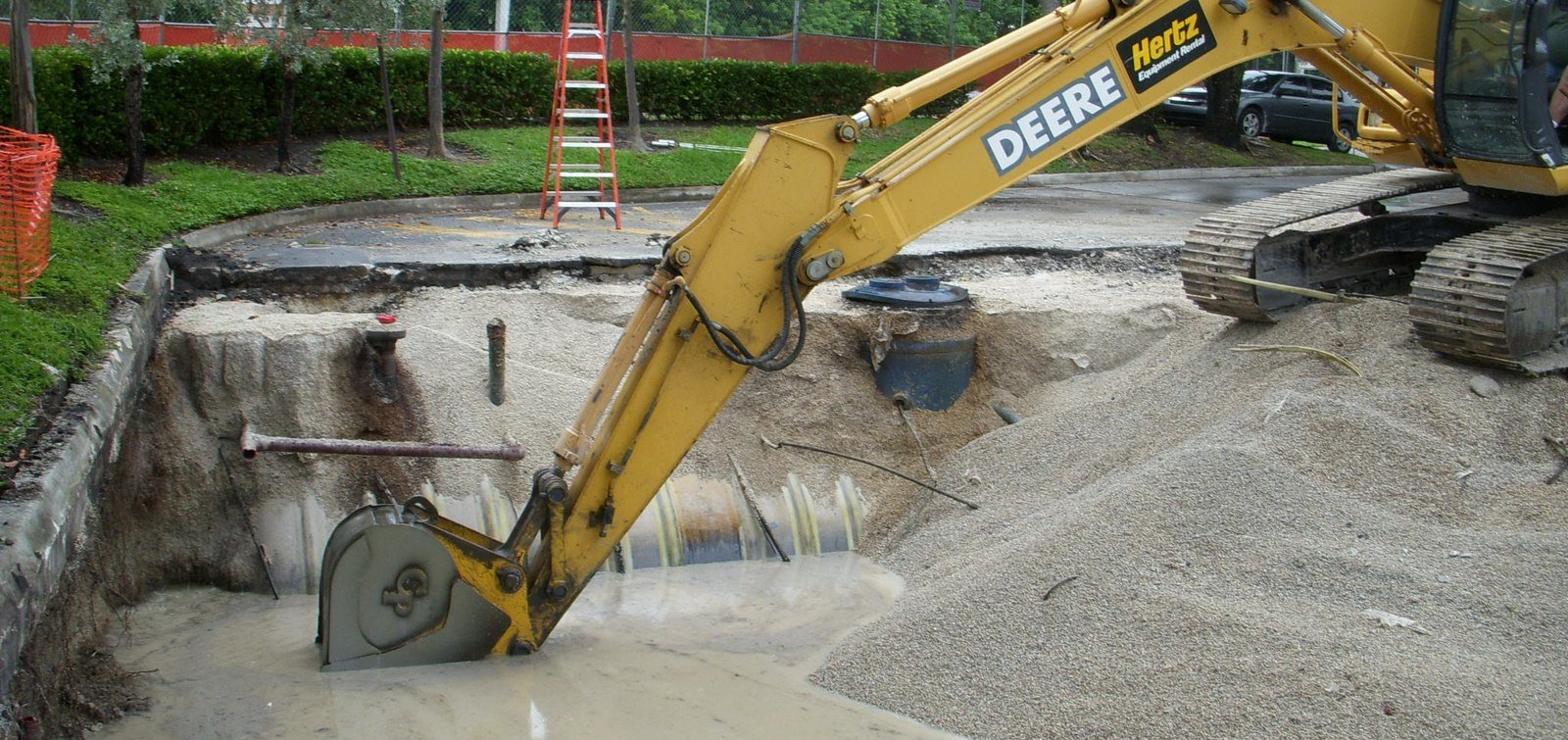 Excavation during soil remediation