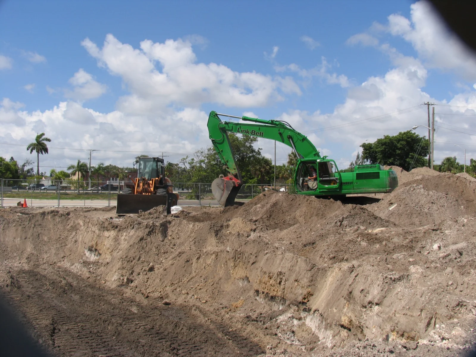 Excavation at a Florida remediation site